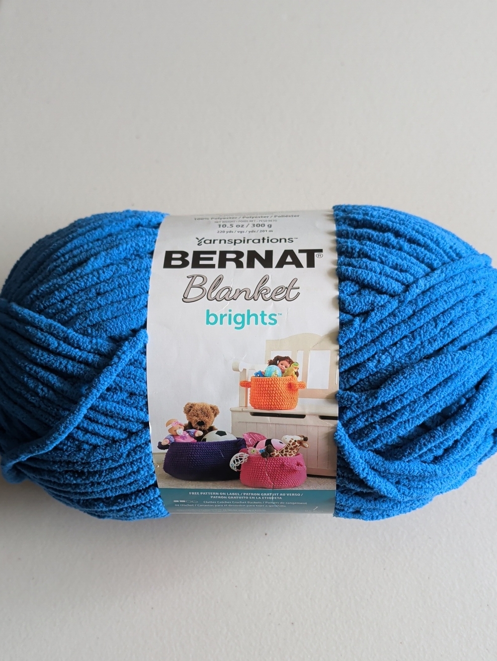 Blanket Brights Plush Yarn - Royal Blue
